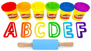 Create & Learn ABC with Play Doh Molds | Learn Alphabet & Animals | Preschool Toddler Learning Video
