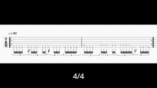 Planet X-  Alien Hip Hop transcription, final two riffs