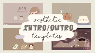 Aesthetic intro / outro template *no text*