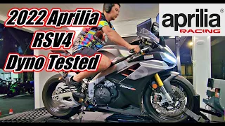2022 Aprilia RSV4 with mods Dyno Test