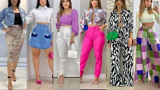 NUEVA MODA 2024🔥 TENDENCIAS/LOOKS MODERNOS Y ELEGANTES/ROPA QUE SE VERA EN 2024