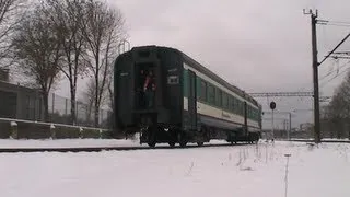 Моторный вагон дизель-поезда ДР1А-224-1 на ст. Таллин-Bяйке / DR1A-224-1 motor-car at Tallinn-Väike