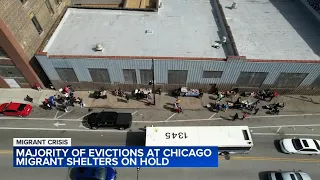 Majority of evictions at Chicago migrant shelters on hold, city says