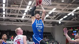 Michael Gilmore två tunga dunkar vs. Nässjö Basket