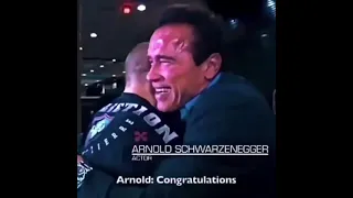 Georges St Pierre Meets His Idol Arnold Schwarzenegger