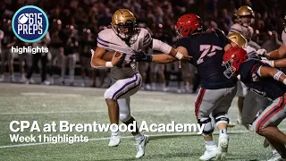 TSSAA football highlights: CPA 17, Brentwood Academy 16