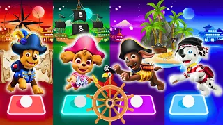 Paw Patrol Pirates |  Chase VS Skye VS Zuma VS Marshall | Tiles Hop