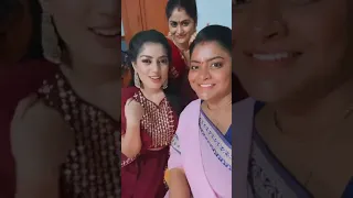 Krishna tulasi serial actors Shobha  roopa rani,prathyusha latest video 🤩😍👌👌👌