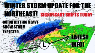 Winter storm update! Significant changes today. Who will see the heaviest snow? Latest info!