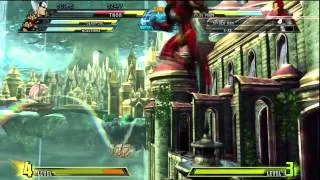 Marvel Vs. Capcom 3: Arcade Match - Thor, DeadPool, & Wolverine Vs. Spider-Man, X-23, & Iron Man