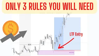 The ONLY 3 RULES you will ever need {SMART MONEY CONCEPTS}  #forex #trading #investing #smc
