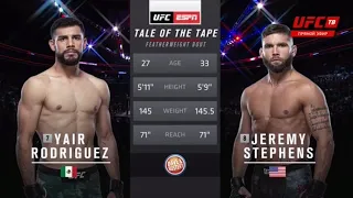 Yair Rodriguez vs Jeremy Stephens 2