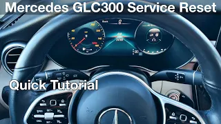 2020 Mercedes GLC300 How to reset oil life / maintenance due message / service due GLC 300