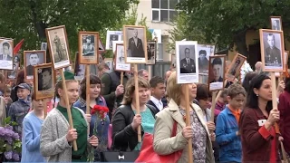 Бессмертный полк г  Лиски 9 мая 2017