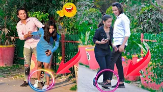 Leg Trapping On🦵Strangers / Gone Romantic /bYond Prank #viralprank #noorsheikh02