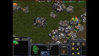 StarCraft: Brood War - 1 Terran vs 7 Protoss (vs 7 computers ) Map: Big Game Hunters