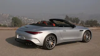 2022 Mercedes AMG SL 63 High-Tec Silver - Exterior, Interior, Driving