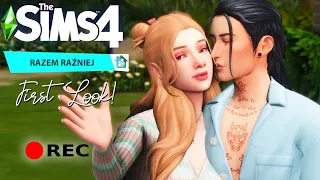 ZAPIS LIVE🥳✨FIRST LOOK!✨RAZEM RAŹNIEJ✨THE SIMS 4