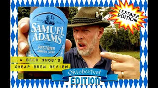 Sam Adams Festbier Beer Review 2022 (Fest Beer, Festbeer) by A Beer Snob's Cheap Brew Review