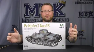 MBK unboxing #328 - 1:16 Panzer I Ausf.B (Takom 101
