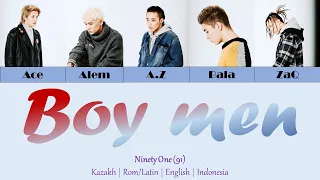 Ninety One (91) - BOYMAN [COLOR CODED] Kazakh/Latin/English/Indo Lyrics Translation