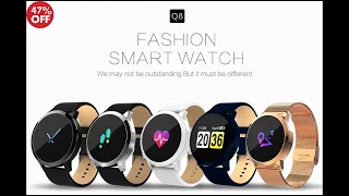 Newwear Q8 0.95 inch OLED Color Screen Blood Pressure Heart Rate Smart Watch for Android iOS