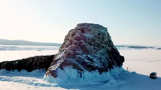 Lake Baikal Video Relaxation  Winter Landscape  Russia