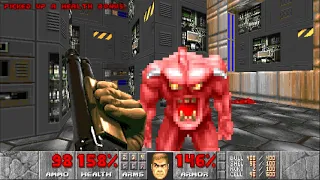 Прохождение 1 Эпизода DOOM 1 (без комментариев) со всеми секретами