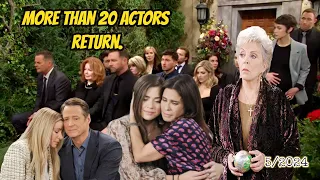 More than 20 veteran actors returned to attend Doug's funeral. 1 Huge funeral. - Days of our lives