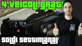 4 Veicoli GRATIS - Sconti e Soldi Doppi 18/25 Giugno - GTA ONLINE ITA