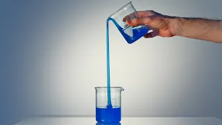 Self-pouring polymer | Tubeless siphon demonstration