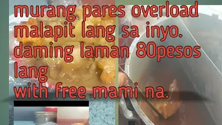 another foodtrip, pares na overload at mami sa halagang 85 pesos. mga taga cavite malapit lang to.