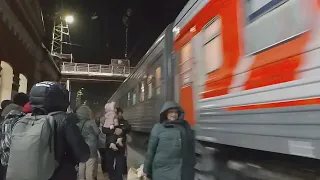 ЭП2К С пассажирским поездом 239/240 Уфа-Москва на станции Аксаково