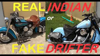 SPOT THE FAKE - AN INDIAN CHIEF VERSUS THE KAWASAKI DRFITER