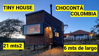 🇨🇴 TINY HOUSE COLOMBIA de 21 mts en CHOCONTÁ - Mini Casa Sobre Ruedas - Tour en Español