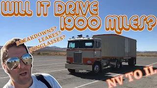 Will This Cabover Kenworth RUN AND DRIVE 1,900 Miles? Nevada to Illinois or Bust!!!!