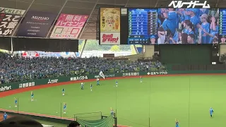 試合前応援歌メドレー 蒼空ユニフォーム配布デー 源田壮亮「スタンドがすごく綺麗な青で、良い景色だな」【西武vsオリックス】2023/8/6