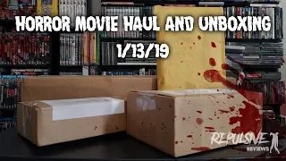 Horror Movie Haul/Unboxing 1-13-19