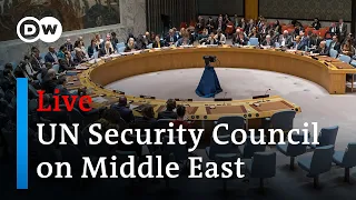 Live: United Nations Security Council discusses Middle East | DW News