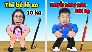 Thi bẻ gậy lò xo tìm ra người khỏe nhất ! bqThanh Bẻ Được 120 kg Rồi Cười Bò Vì Ốc Yếu Xìu - Roblox