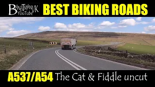 Best Biking Roads  The Cat and Fiddle uncut  Macclesfield to Buxton on a Yamaha MT10