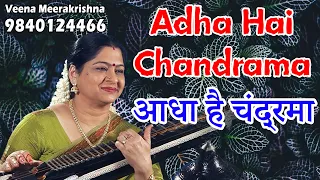 Adha Hai Chandrama | आधा है चंद्रमा | Navrang | नवरंग - Hindi Instrumental by Veena Meerakrishna