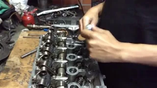 Installation of BMW Valvetronic system, on Mini Cooper S cylinder head