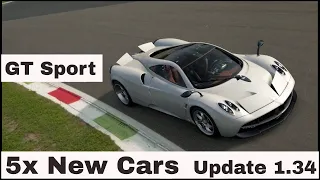 All 5 x New Cars Showcase GT Sport Update 1.34 - Gran Turismo