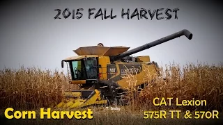 Corn Harvest: CAT Lexion 575R TT & 570R Combines