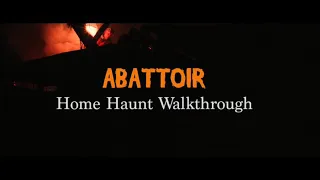 home haunt walkthrough nighttime with effects and actors