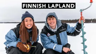 Ice Fishing and Reindeer Ride in Finnish Lapland 🇫🇮