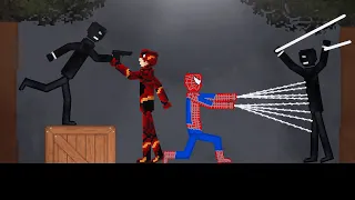 Spider-Man and Flash vs Crime in People Playground