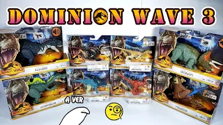 Jurassic World Dominion Wave 3 Full Review Rugidores y Ferocious Pack Einiosaurus, Moros Intrepidus