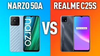 Realme Narzo 50A vs Realme C25s. Чемпионские ЛОУКОСТЫ ДЛЯ ИГР. Детальное сравнение.